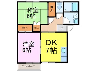 加藤コーポ2の物件間取画像